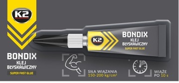 K2 BONDIX Mocny KLEJ Super Glue Uniwersalny 3g