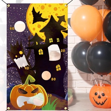 Набор баннеров для игры на Хэллоуин, товары для вечеринок, полиэстеровая ткань, стиль 11