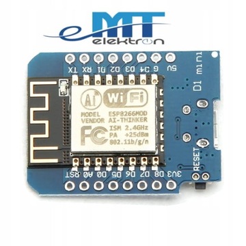Moduł WiFi NodeMCU D1 mini ESP8266 Arduino WeMos