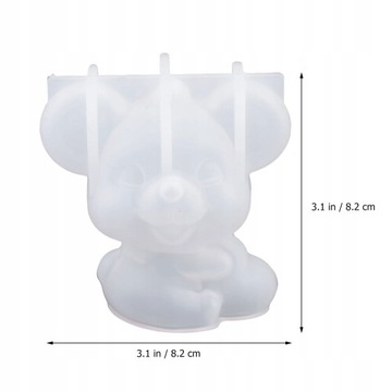 Silikonowe Foremki Świeczki Babeczka Zwierzątka 2