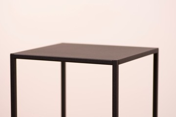 Kwietnik stojący, metalowy Rodos 60 cm, czarny, polski producent