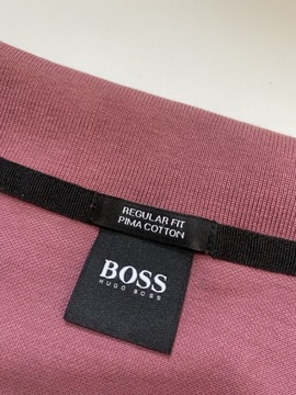 Hugo Boss BLACK ORYGINALNE ciemno różowe POLO L/XL
