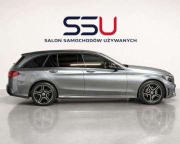 Mercedes Klasa C W205 Kombi Facelifting 1.6 180 156KM 2018 Mercedes-Benz Klasa C C180 9G-Tronic AMG-Line Virtual Full LED Kamera Gwar, zdjęcie 9