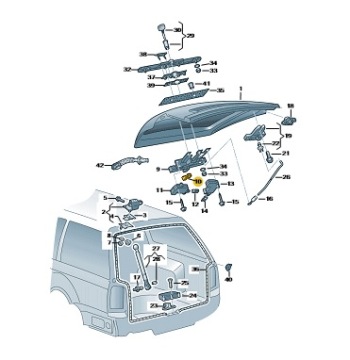 1J0962103A VW AUDI SKODA ЗАДНЯЯ ДВЕРЬ ИЗ МИКРОСТИКА НОВАЯ OE