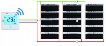 TERMOSTAT DO OGRZEWANIA TF-H6 w kolorze białym