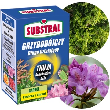 SAPROL SUBSTRAL ŚRODEK GRZYBOBÓJCZY thuja rododendron róża OCHRONA 100ml
