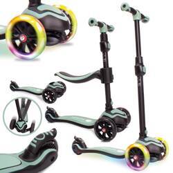 LED СКУТЕР Беговел, скейтборд Flash 3in1 со светодиодными колесами