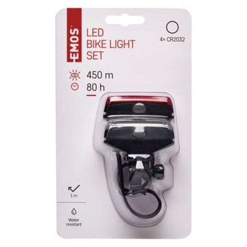 Lampki rowerowe oświetlenie LED komplet przód tył