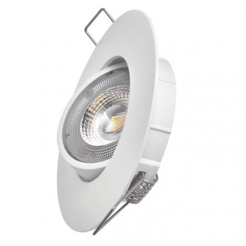Białe oczko sufitowe LED 5W ciepłe 3lata gw. EMOS