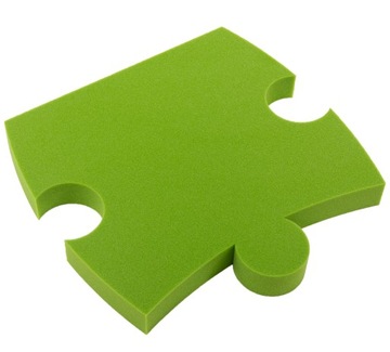 Puzzle panele dekoracyjne akustyczne 46,5x45/5cm POKÓJ DZIECIĘCY zielone