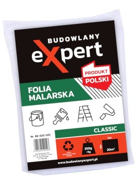 FOLIA MALARSKA GRUBA BUDOWLANA OCHRONNA 250g 4x5m