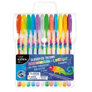 Ручки гелевые Derform KIDEA 12 цветов