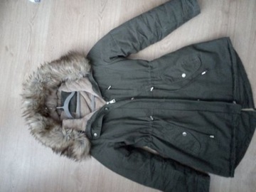 Kurtka parka- futro r. L/WYPRZEDAŻ