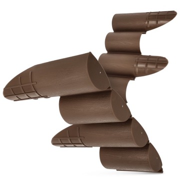 Palisada Ogrodowa Obrzeże Ogrodowe Cellfast Trawnikowa 2,4m x 9,5cm Brązowa