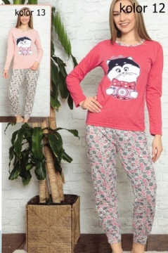 Хлопковая пижама ADELL с длинными рукавами и длинными брюками