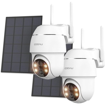 OBROTOWA KAMERA ZEWNĘTRZNA SOLARNA IP WIFI 5MP x 2