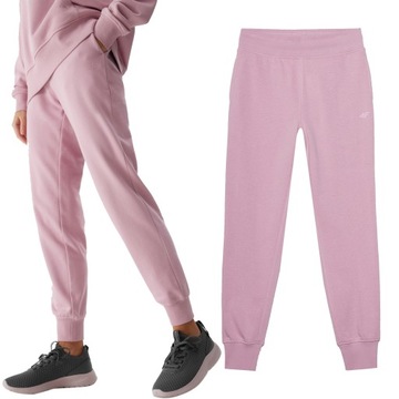 СПОРТИВНЫЕ БРЮКИ ЖЕНСКИЕ 4F СПОРТИВНЫЕ БРЮКИ ИЗ ХЛОПКА С КАРМАНАМИ SS24F606