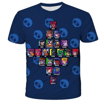 ДЕТСКАЯ ПИЖАМА BRAWL STARS С короткими рукавами и рисунком Подарок на День защиты детей