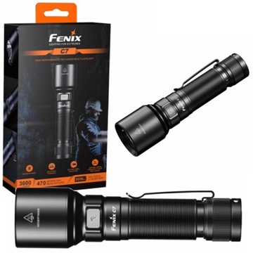 Fenix ​​C7 USB-C светодиодный фонарик 3000лм, дальность 470м