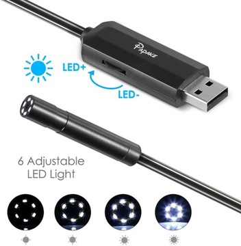 ЭНДОСКОПНАЯ КАМЕРА ДЛЯ ПРОВЕРКИ ANDROID USB-C МИКРОУСБ