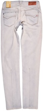 TOMMY HILFIGER spodnie LOW WAIST skinny BLUE jeans SONORA BS _ W27 L32