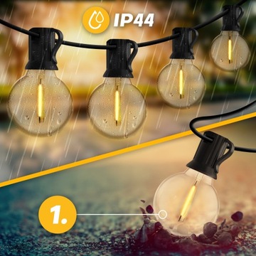 СОЛНЕЧНАЯ САДОВАЯ ГИРЛЯНДИЯ СОЛНЕЧНЫЕ ЛАМПЫ 30 СВЕТОДИОДНЫХ ЦЕПИ 15 метров + Пульт Дистанционного Управления