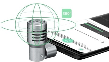 Беспроводной микрофон Mini USB-C, всенаправленный Boya BY-P4U — серебристый