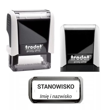 Pieczątka Trodat 4910 26x9 PROJEKT + GUMKA 1-2 linie