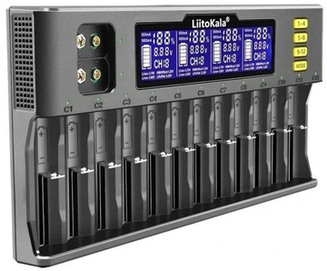 Универсальное зарядное устройство для аккумуляторов LiitoKala Lii-S12 типоразмера АА ААА и других.