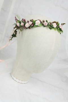 Свадебный венок для причастия, розы, украшение для волос