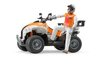 Quad z kierowcą Figurka Bworld BRUDER 63000 seria Profi 1:16