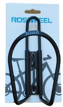 Koszyk bidonu ROSWHEEL ALUMINIOWY lekki CZARNY