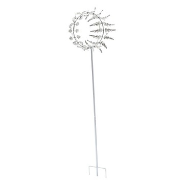 WIATRAK ZE STALI NIERDZEWNEJ METALOWY PINWHEEL OGRODOWY
