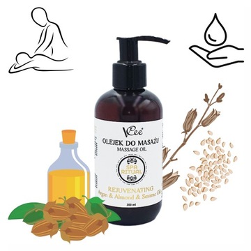 OLEJEK DO MASAŻU NATURALNY ZDROWOTNY VCEE 200ML