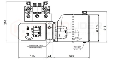 ZASILACZ HYDR 12V 1,6KW 2,0cm3 ZM12 2EP HYDROLIDER