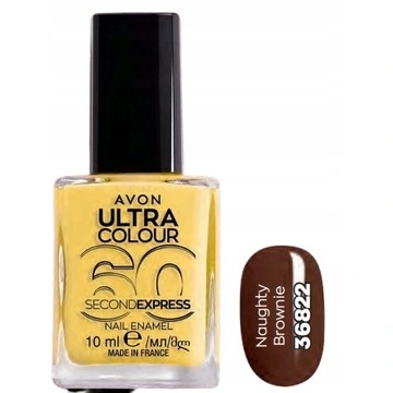 Лак для ногтей NAUGHTY BROWNIE Быстросохнущий AVON 60 Second Express