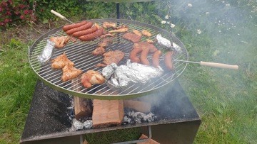НЕРЖАВЕЮЩАЯ РЕШЕТКА КРУГЛАЯ 60 СМ + КИСЛОТОСТОЙКАЯ ЦЕПЬ ДЛЯ ШТАТИВА-ГРИЛЯ