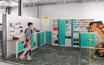 Шкаф для мастерской SZW 104 с ящиками для инструментов