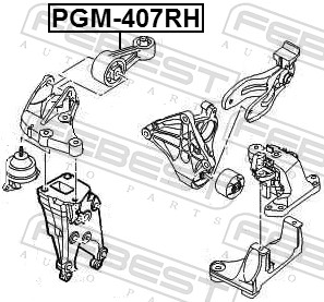 FEBEST PGM-407RH LOŽISKO MOTORU