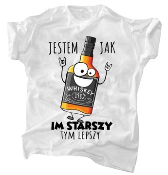 KOSZULKA MĘSKA PREZENT URODZINY 30 40 50 60 70 4XL