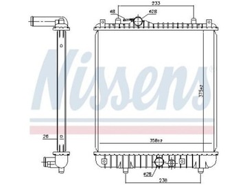 CHLADIČ OPEL AGILA A 1.0 1.2