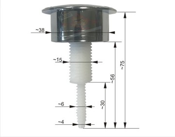 Двойная кнопка смыва унитаза