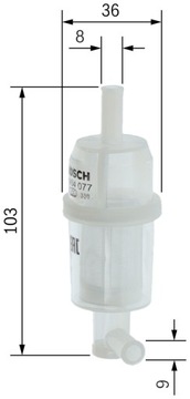 BOSCH 0 450 904 077 FILTR PALIVA