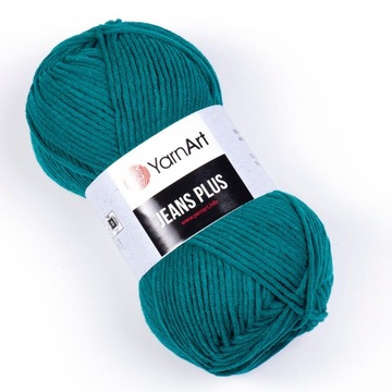 Włóczka YarnArt Jeans Plus CIEMNY ZIELONY 63