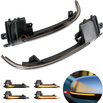 KIERUNKOWSKAZY DYNAMICZNE CZARNE AUDI A4 B8 09-