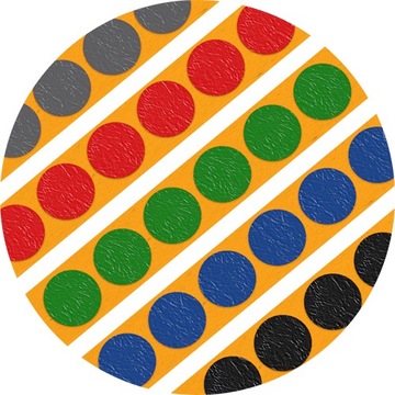 Kółka do ZNAKOWANIA żółte fi 28PREMIUM 1000szt