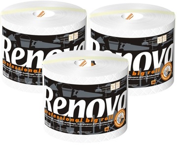 3x Ręcznik Papierowy Renova Big Roll 1R