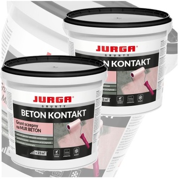 Grunt Szczepny z Piaskiem Kwarcowym BETON KONTAKT 1,5 kg JURGA Zestaw 2szt