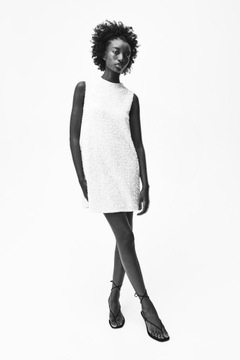 H&M sukienka cekinowa z wiązaniem R. S