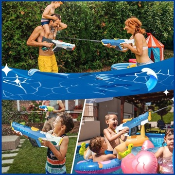 DUZY KARABIN PISTOLET NA WODĘ ELEKTRYCZNY MIOTACZ DZIECI DOROSŁYCH 930cc